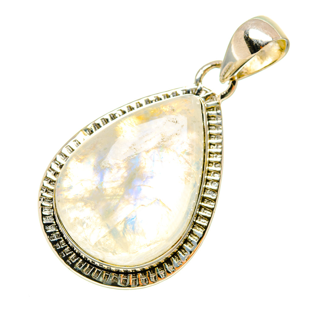 Rainbow Moonstone Pendants handcrafted by Ana Silver Co - PD6339