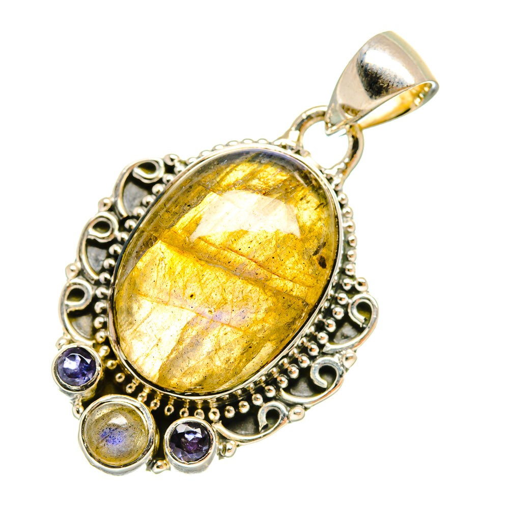 Labradorite Pendants handcrafted by Ana Silver Co - PD6345