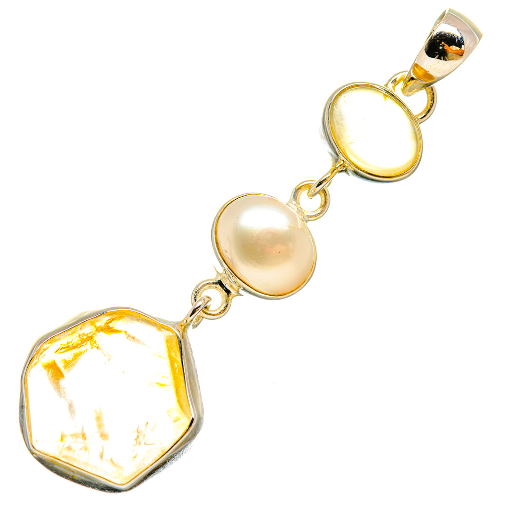 Citrine Pendants handcrafted by Ana Silver Co - PD6435