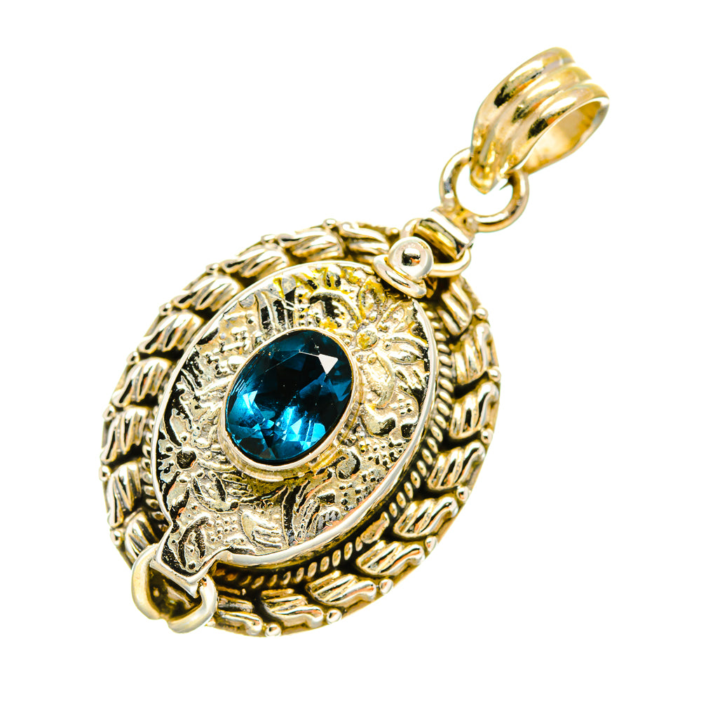 Blue Topaz Pendants handcrafted by Ana Silver Co - PD6447