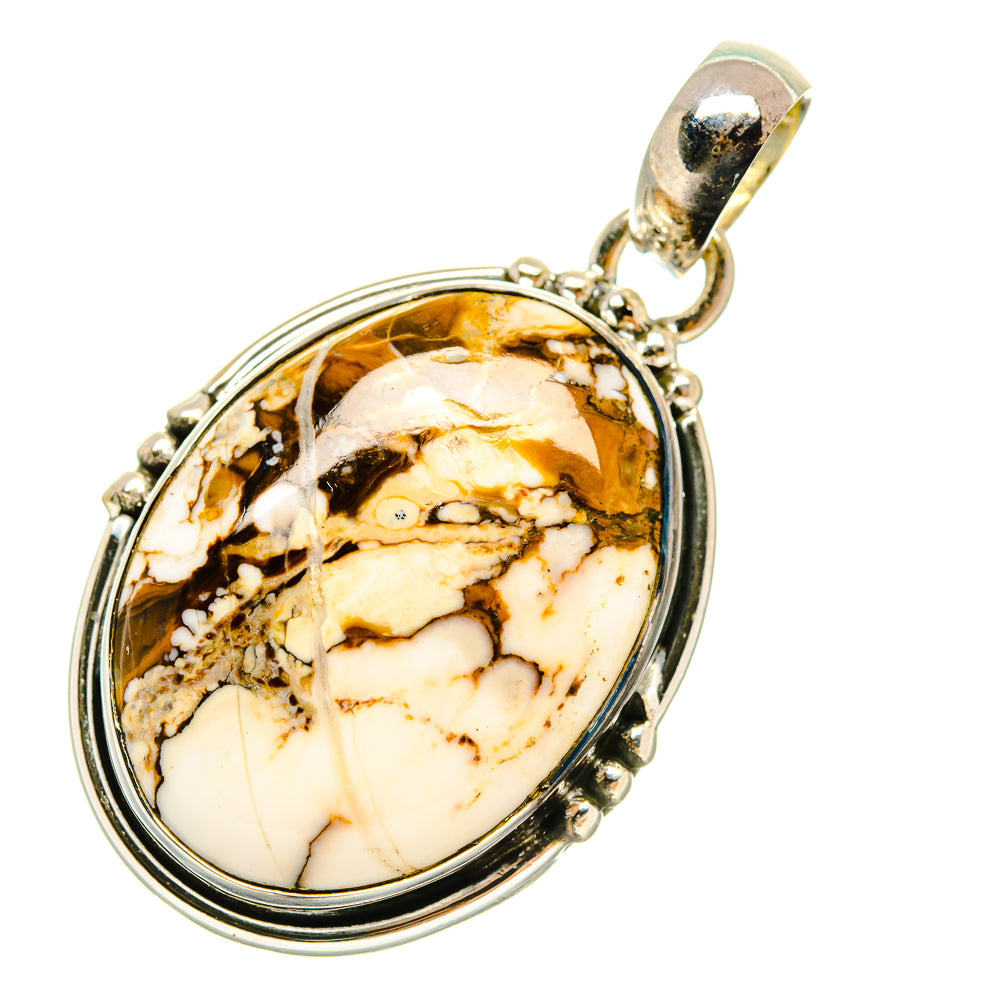 Peanut Wood Jasper Pendants handcrafted by Ana Silver Co - PD6489