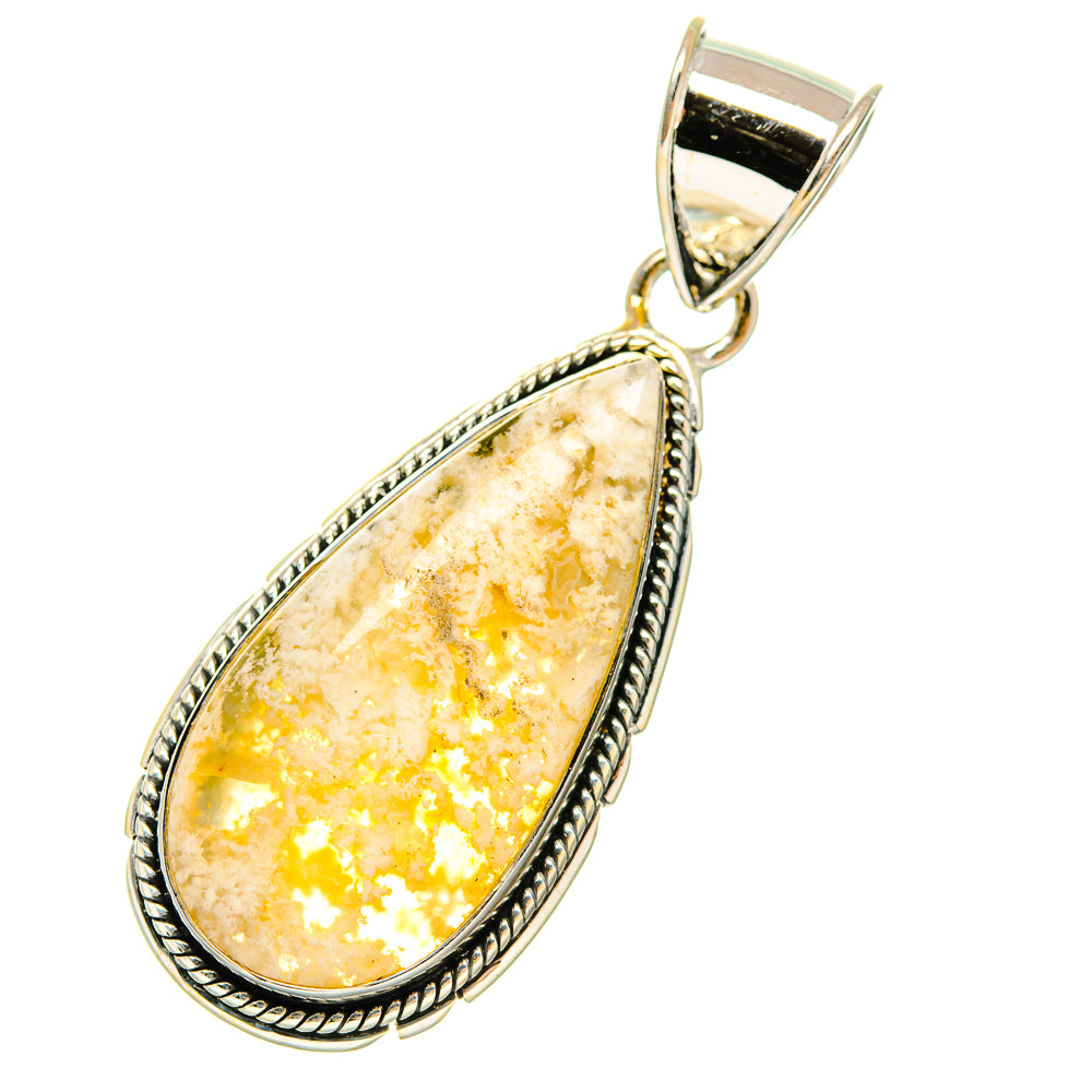 Plume Agate Pendants handcrafted by Ana Silver Co - PD6491