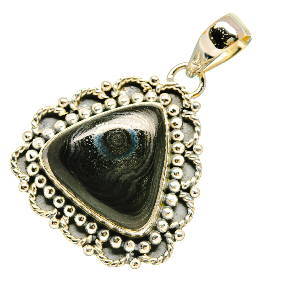 Psilomelane Pendants handcrafted by Ana Silver Co - PD6498