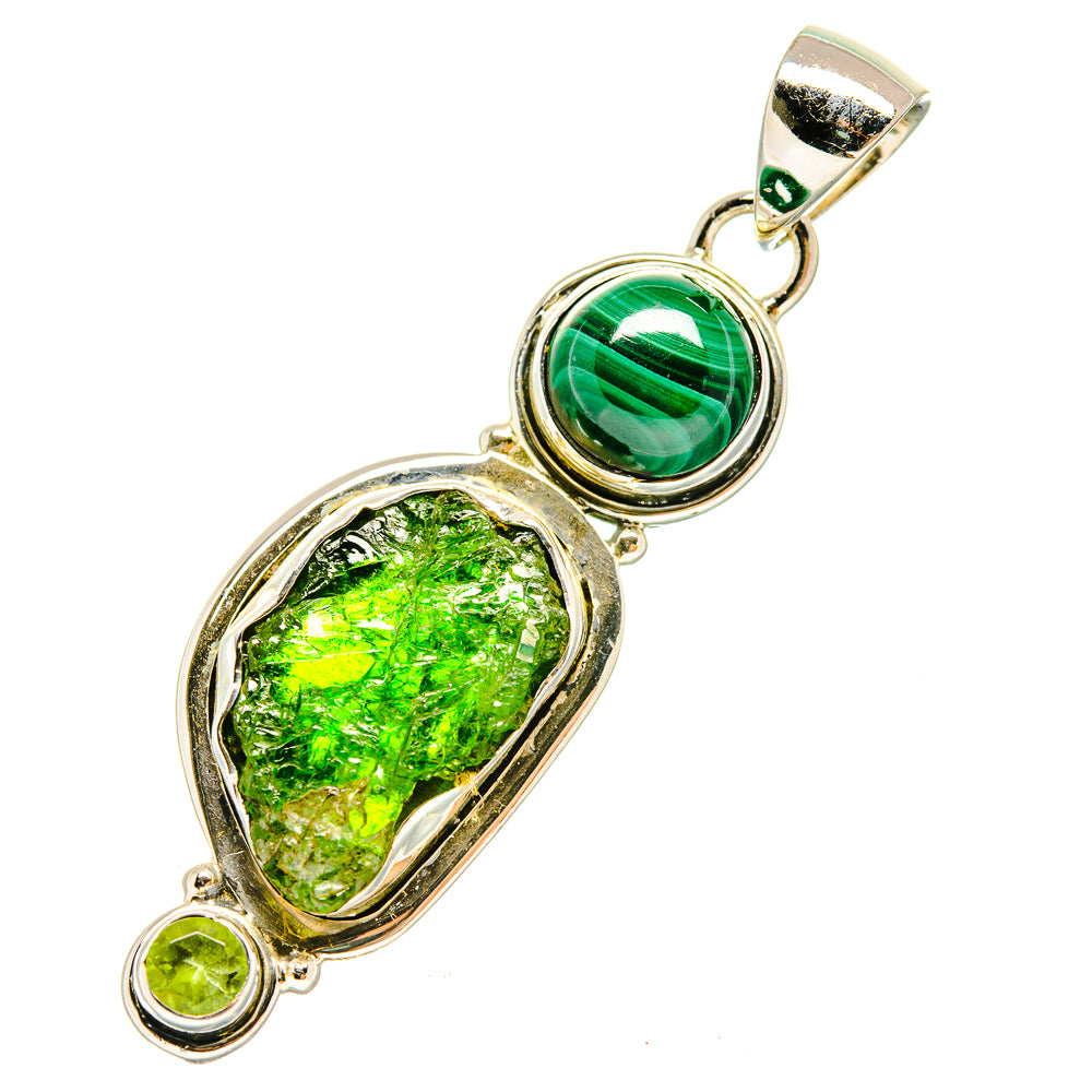 Chrome Diopside Pendants handcrafted by Ana Silver Co - PD6514