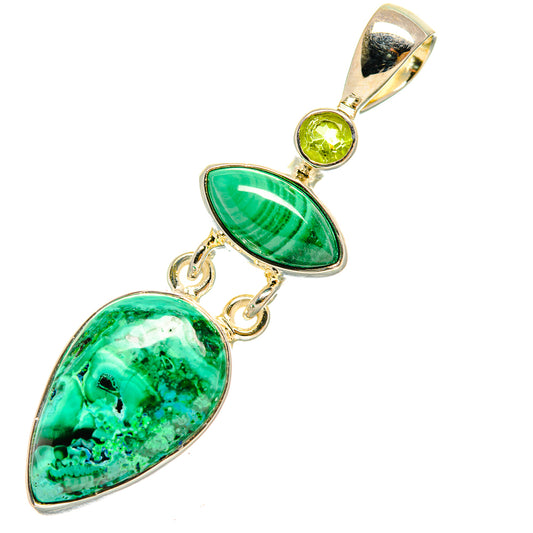 Chrysocolla Pendants handcrafted by Ana Silver Co - PD6516