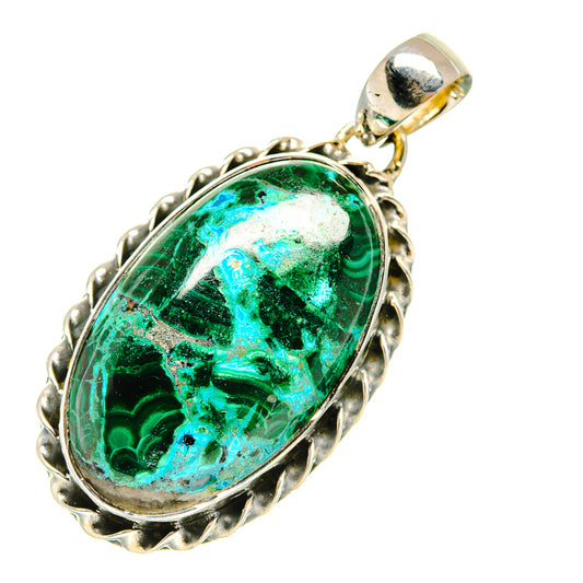 Chrysocolla Pendants handcrafted by Ana Silver Co - PD6526