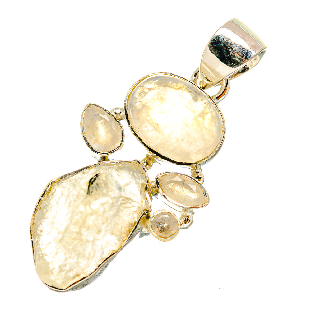 Rainbow Moonstone Pendants handcrafted by Ana Silver Co - PD6591