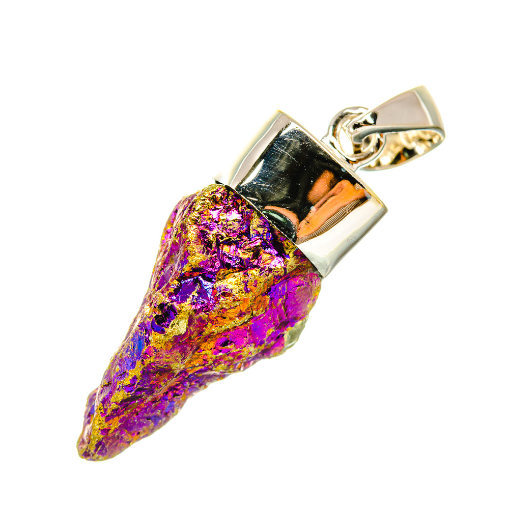 Titanium Druzy Pendants handcrafted by Ana Silver Co - PD6594