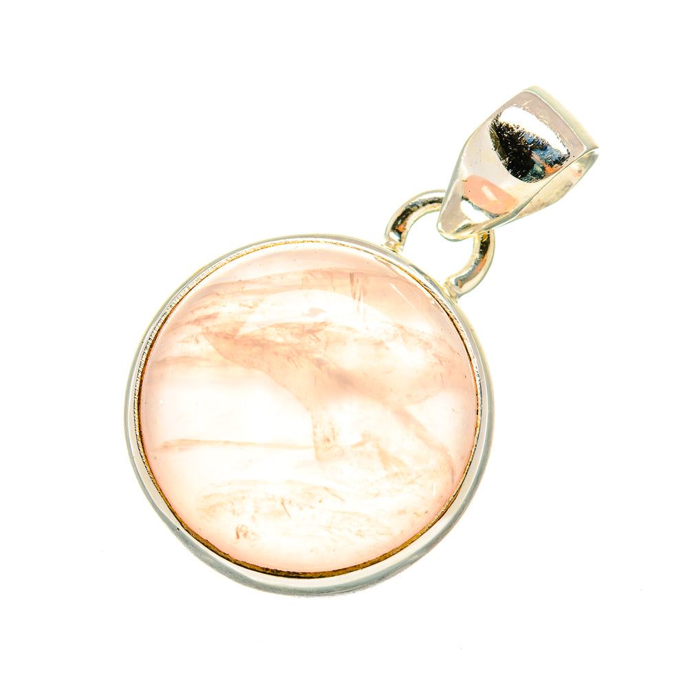 Rose Quartz Pendants handcrafted by Ana Silver Co - PD6606