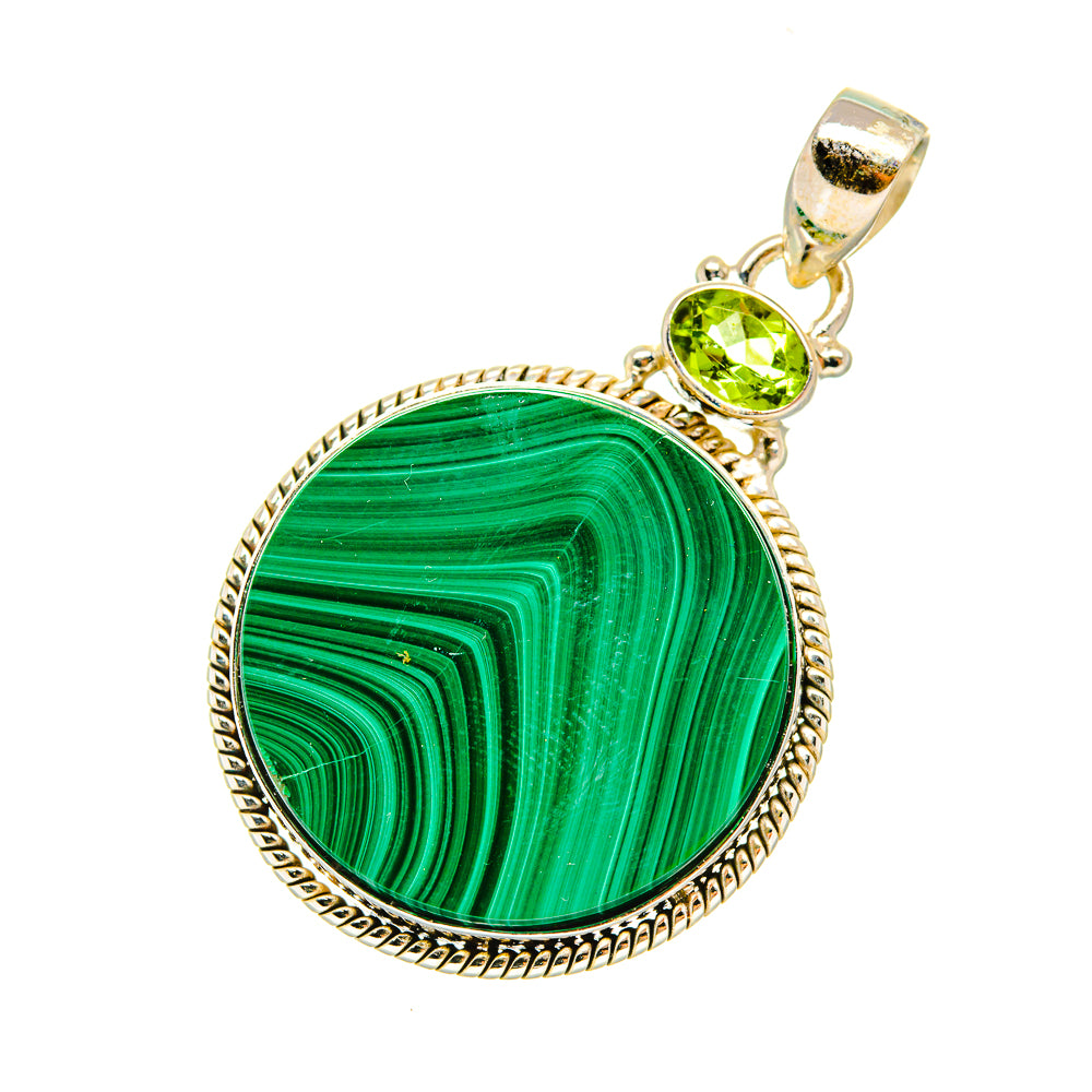 Malachite Pendants handcrafted by Ana Silver Co - PD6654