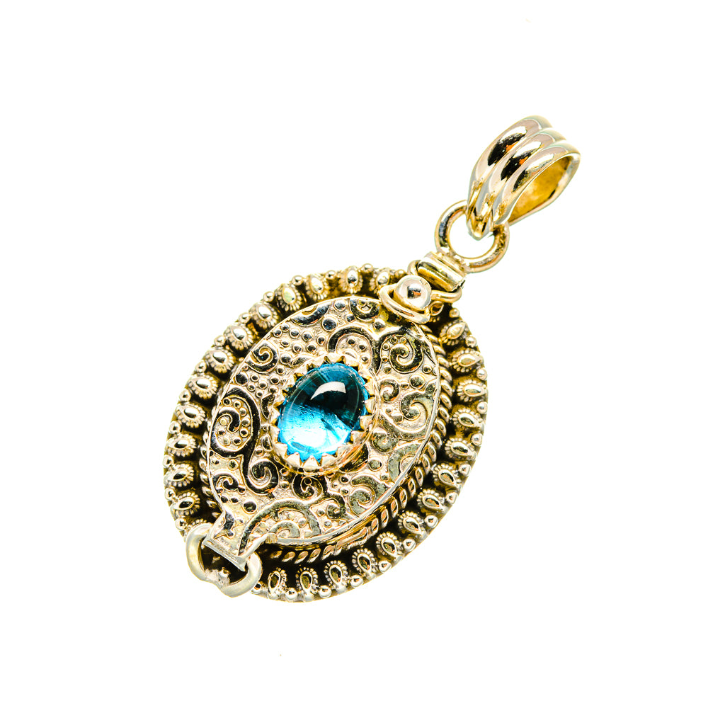 Blue Tourmaline Pendants handcrafted by Ana Silver Co - PD6683