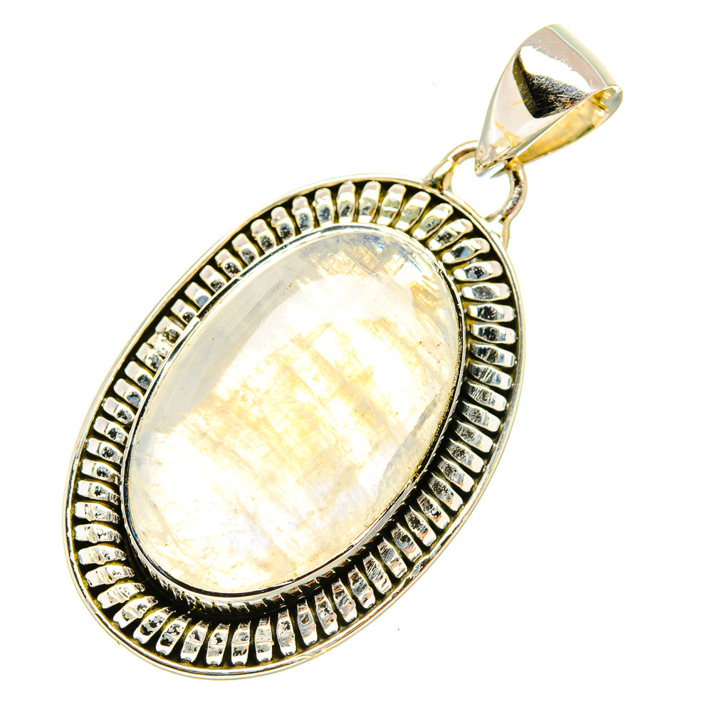 Rainbow Moonstone Pendants handcrafted by Ana Silver Co - PD6772