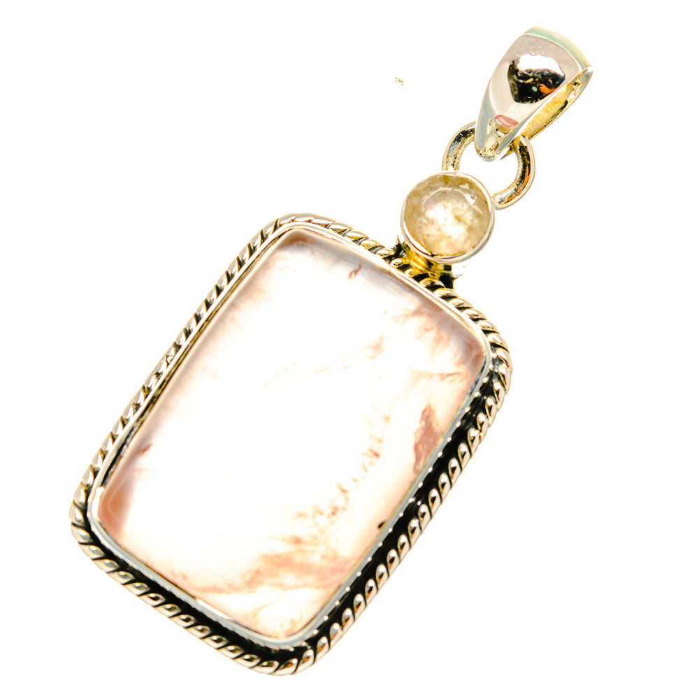 Rose Quartz Pendants handcrafted by Ana Silver Co - PD6779