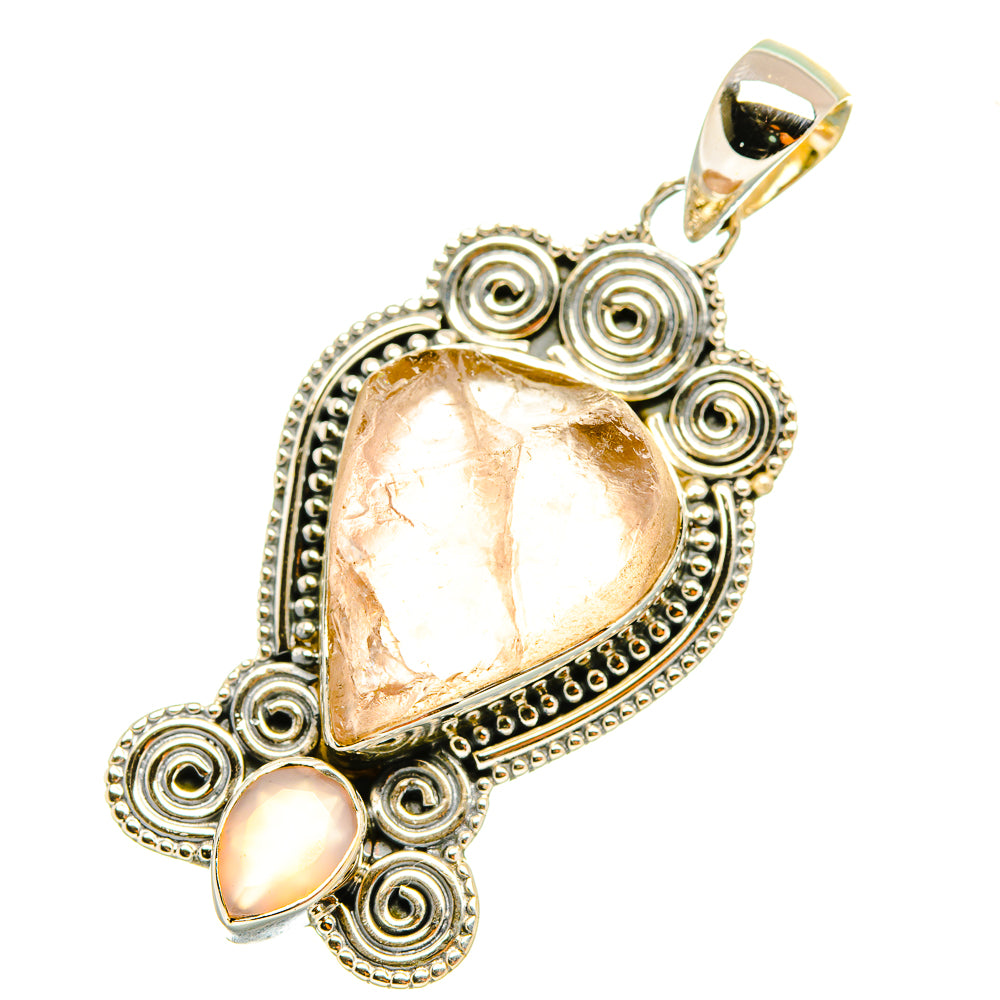 Rose Quartz Pendants handcrafted by Ana Silver Co - PD6837