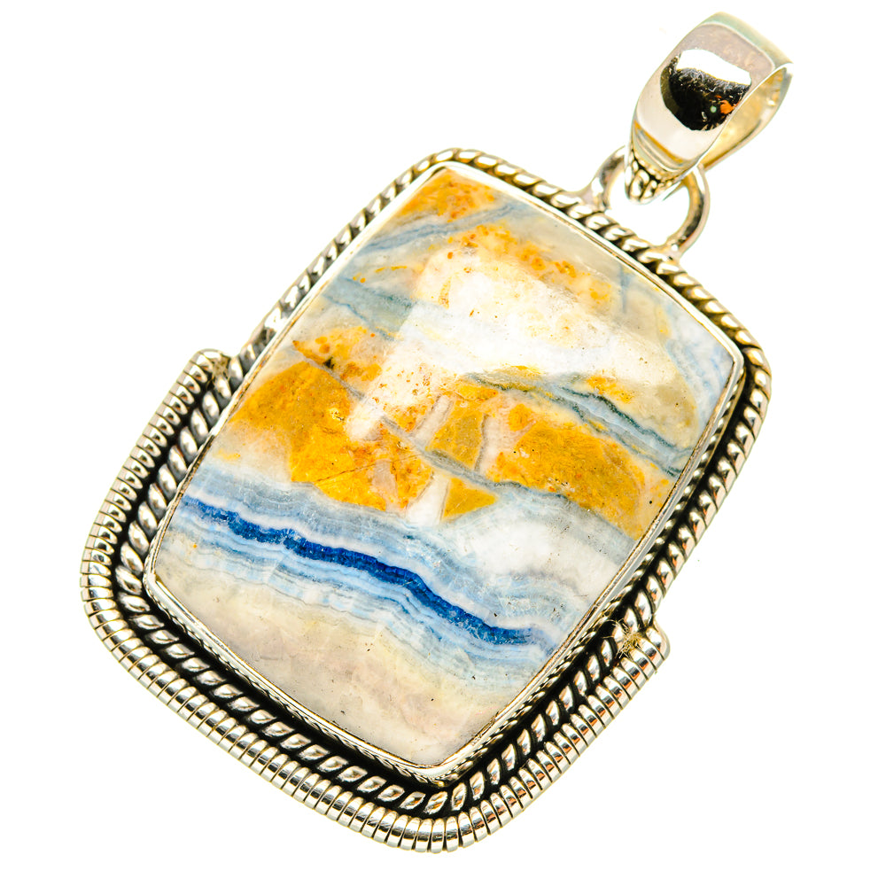 Blue Scheelite Pendants handcrafted by Ana Silver Co - PD6850