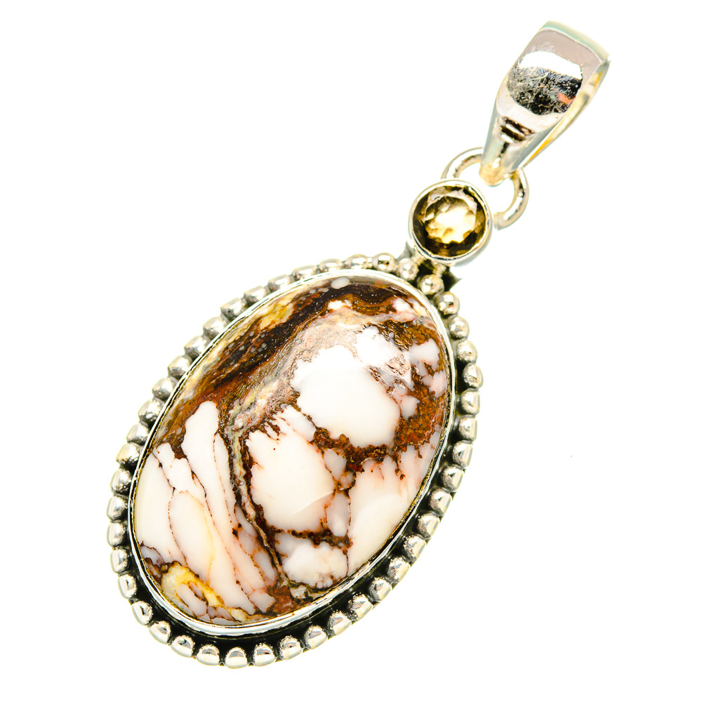 Peanut Wood Jasper Pendants handcrafted by Ana Silver Co - PD6851