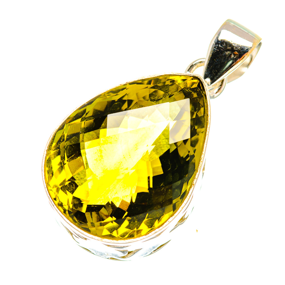 Olive Quartz Pendants handcrafted by Ana Silver Co - PD6864