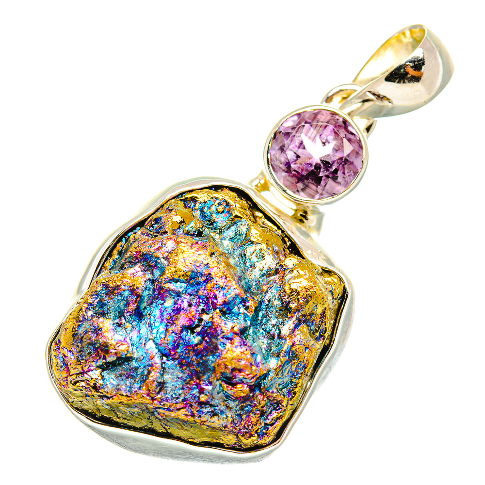 Titanium Druzy, Amethyst Pendants handcrafted by Ana Silver Co - PD6916