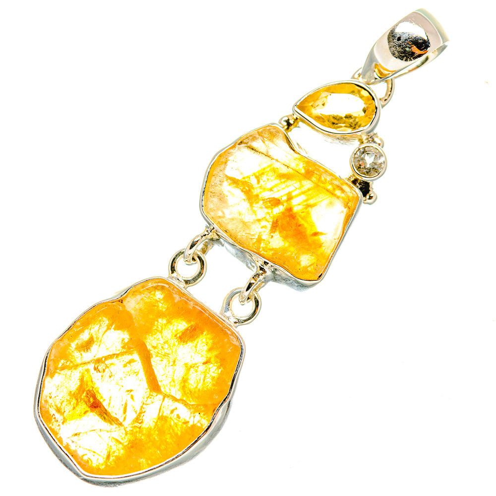 Citrine Pendants handcrafted by Ana Silver Co - PD6917