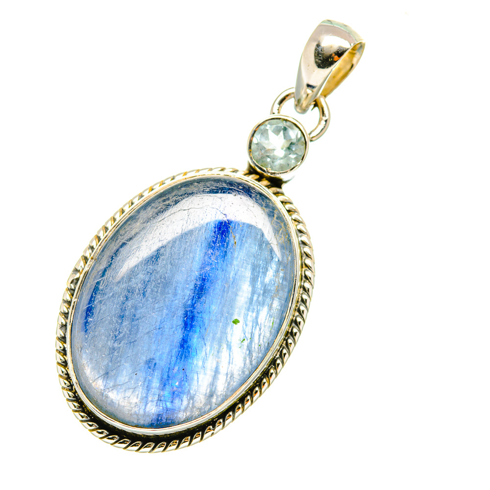 Kyanite, Blue Topaz Pendants handcrafted by Ana Silver Co - PD6977
