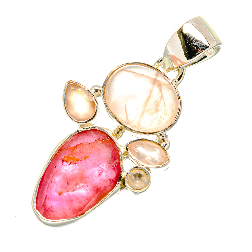 Pink Tourmaline Pendants handcrafted by Ana Silver Co - PD7042