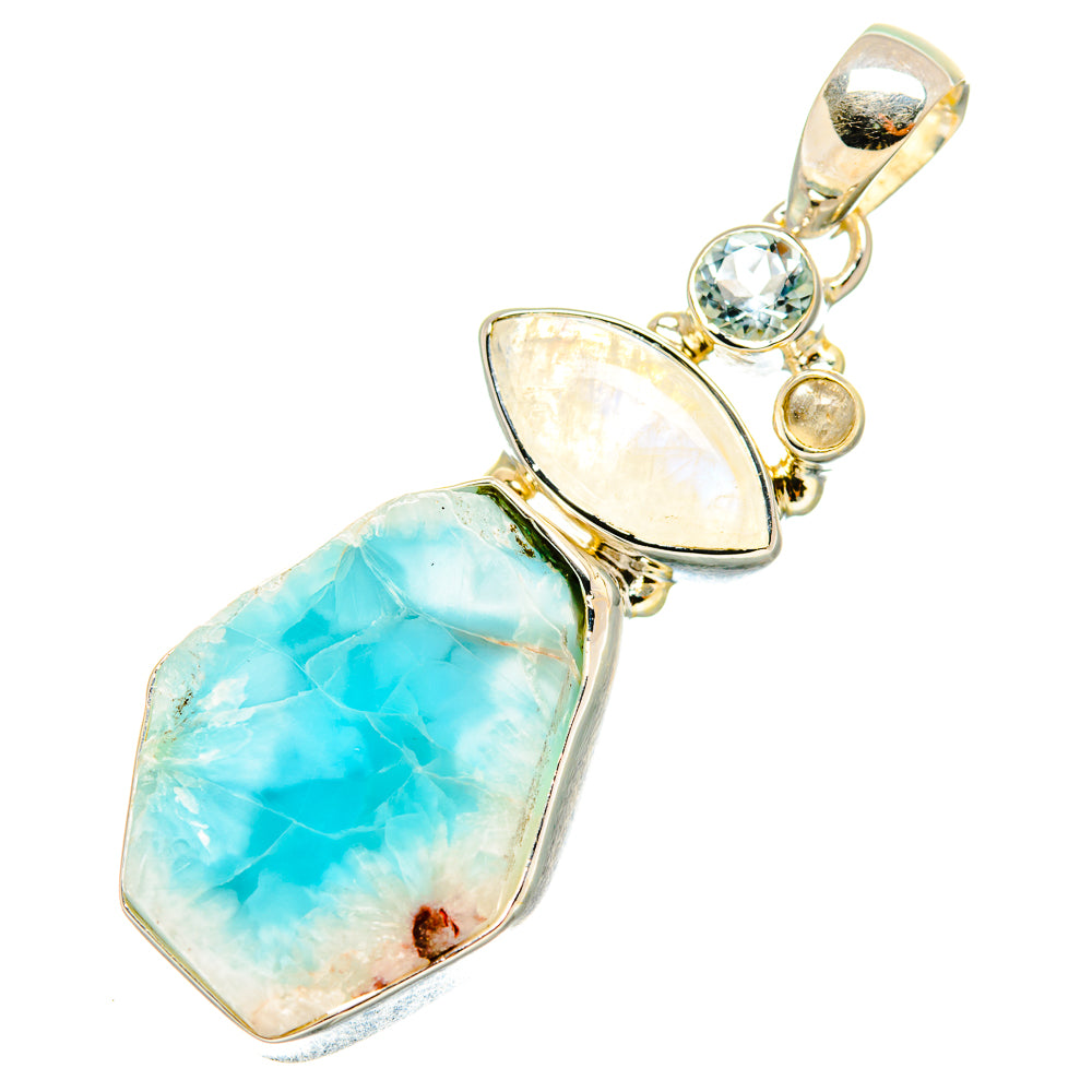 Larimar Pendants handcrafted by Ana Silver Co - PD7090