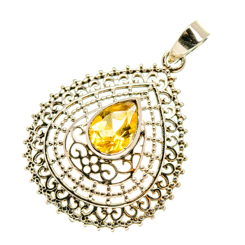 Citrine Pendants handcrafted by Ana Silver Co - PD7150
