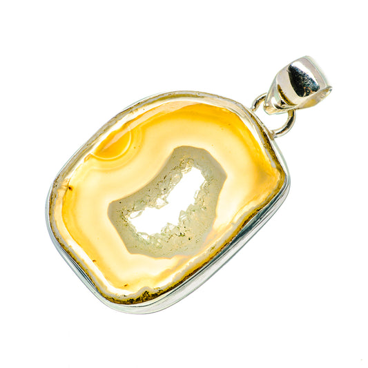 Coconut Geode Druzy Pendants handcrafted by Ana Silver Co - PD719188