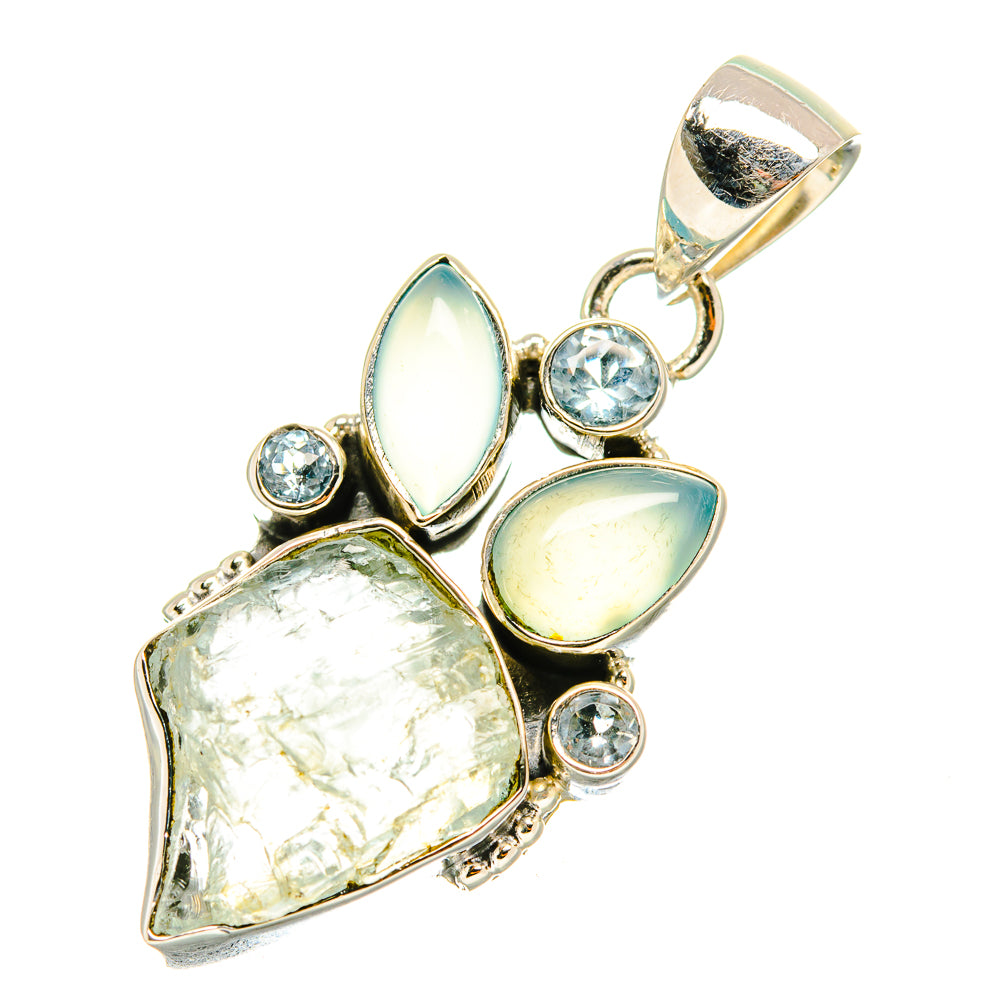 Aquamarine Pendants handcrafted by Ana Silver Co - PD7204