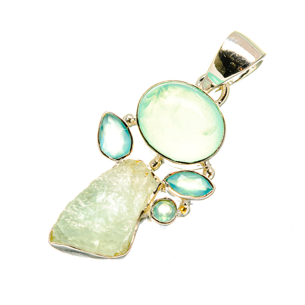Aquamarine Pendants handcrafted by Ana Silver Co - PD7220