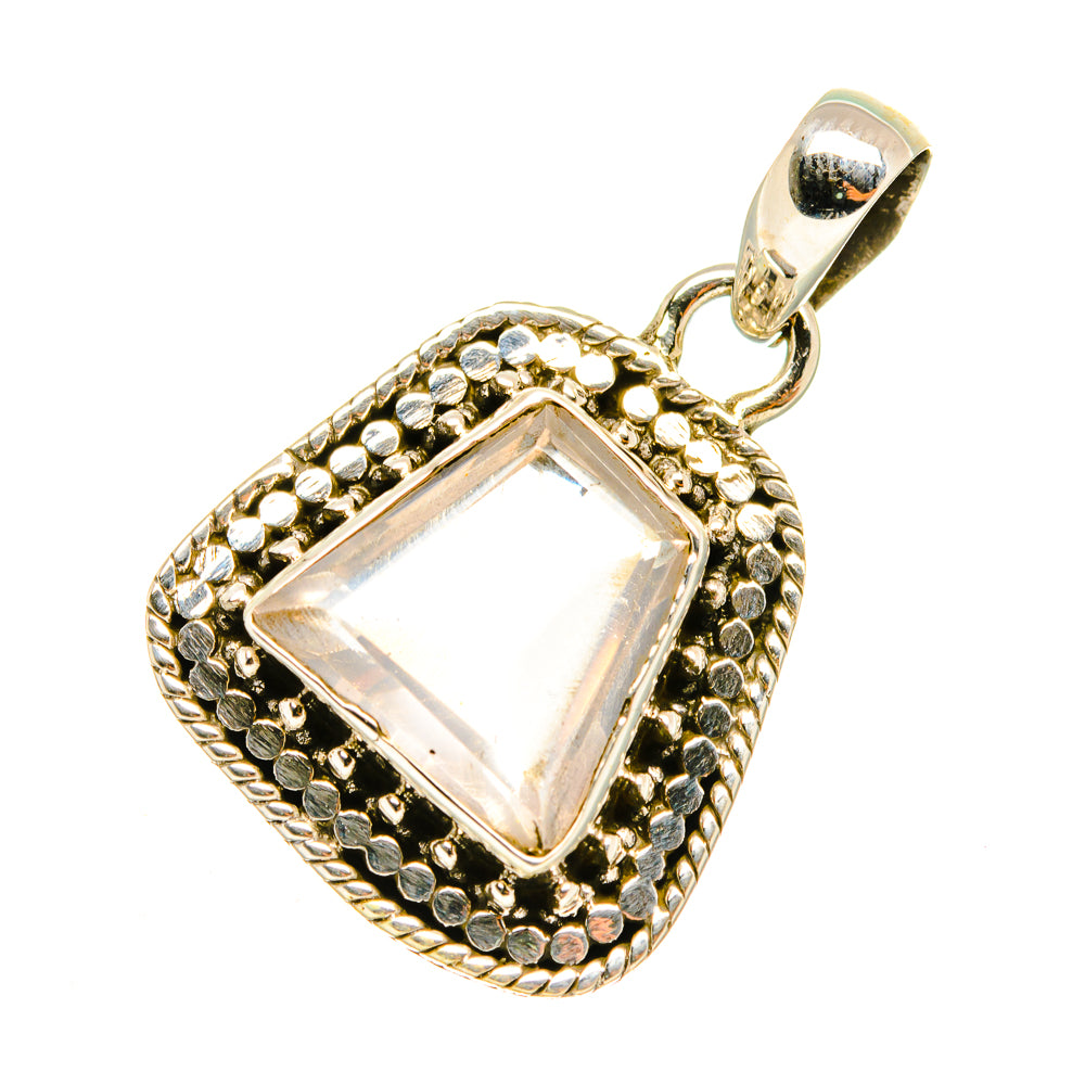 Rose Quartz Pendants handcrafted by Ana Silver Co - PD7237