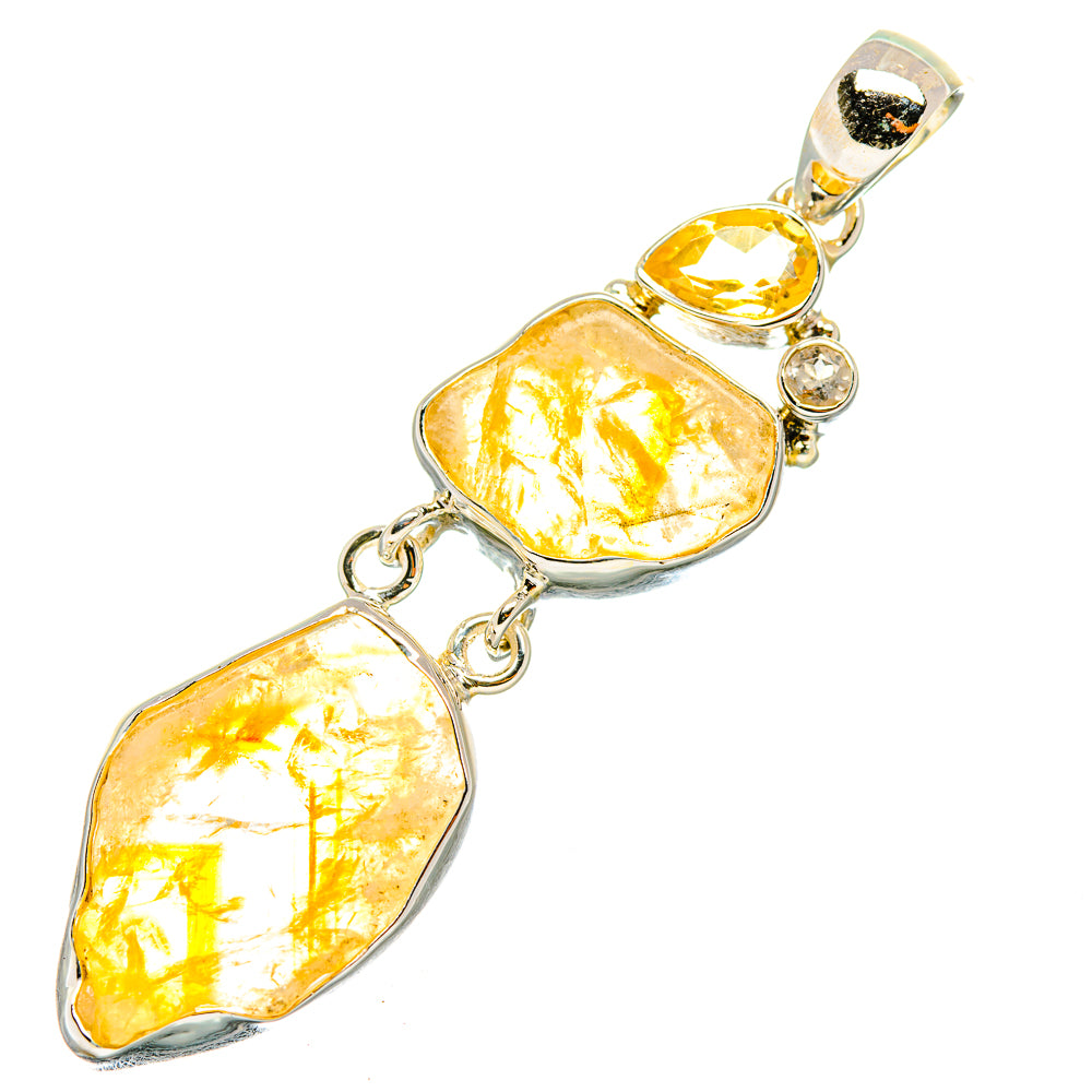 Citrine Pendants handcrafted by Ana Silver Co - PD7246