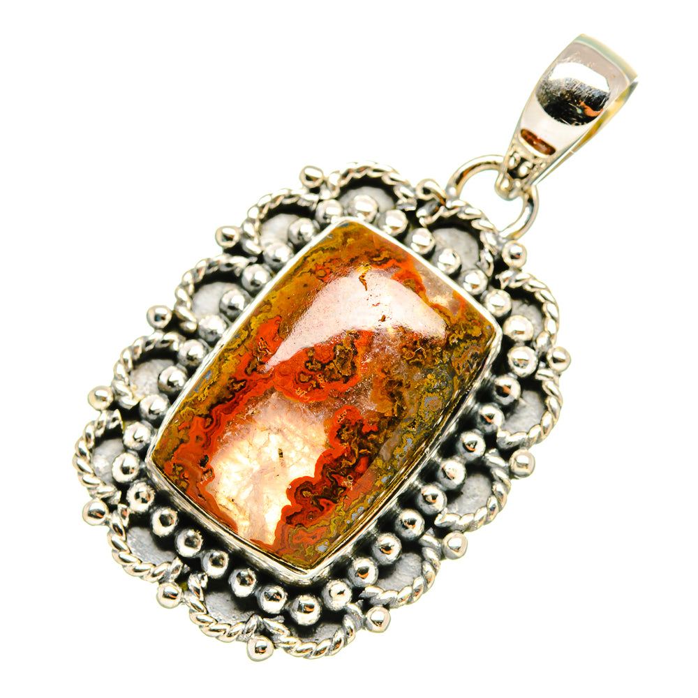 Moroccan Agate Pendants handcrafted by Ana Silver Co - PD7261 - Photo 2