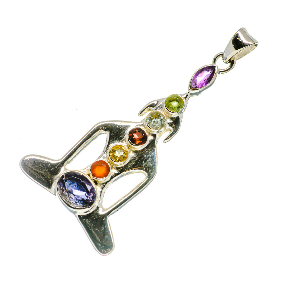 Multi-Stone Chakra Pendants handcrafted by Ana Silver Co - PD726768