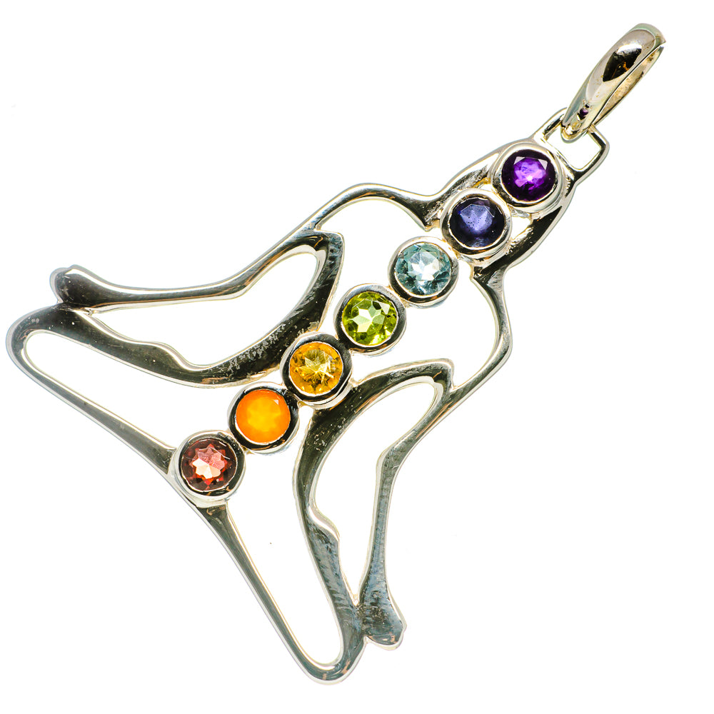 Multi-Stone Chakra Pendants handcrafted by Ana Silver Co - PD731842