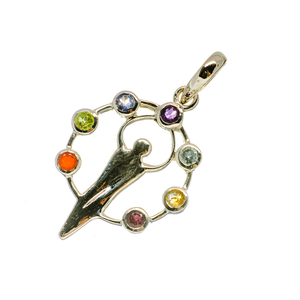 Multi-Stone Chakra Pendants handcrafted by Ana Silver Co - PD732012