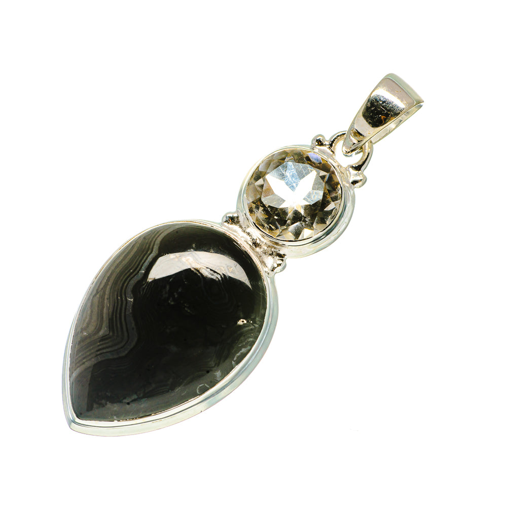 Psilomelane Pendants handcrafted by Ana Silver Co - PD732176