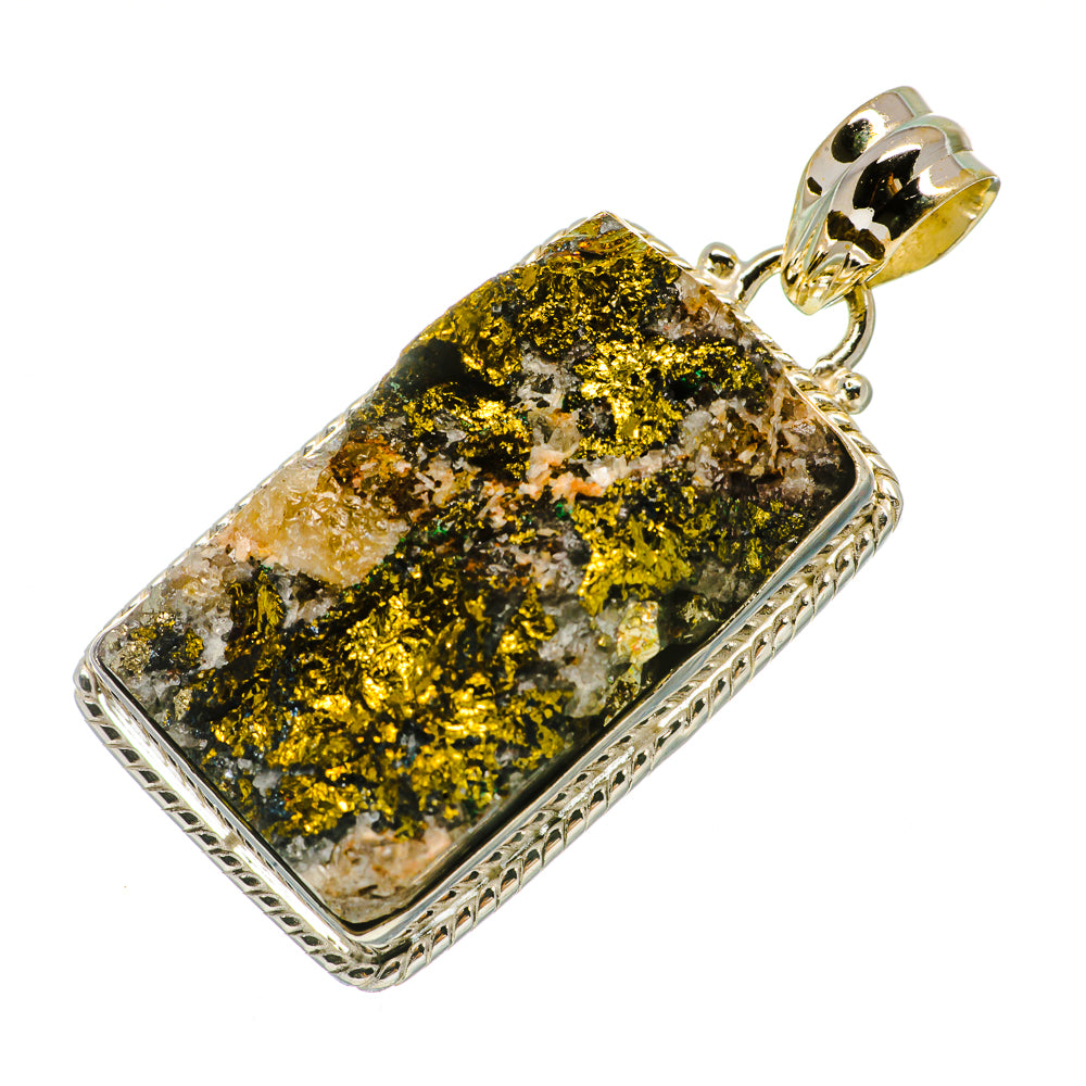 Spectro Pyrite Druzy Pendants handcrafted by Ana Silver Co - PD732238