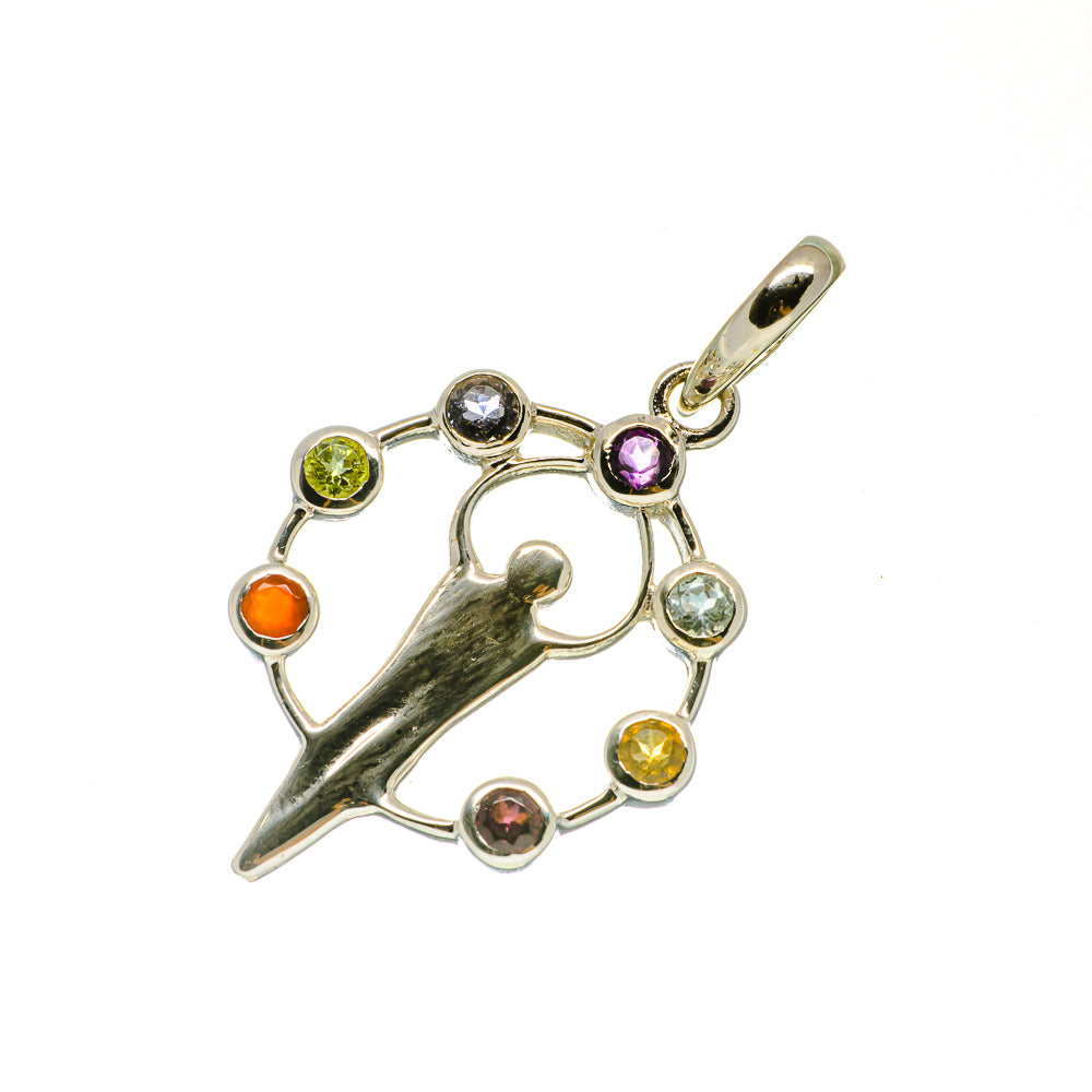 Multi-Stone Chakra Pendants handcrafted by Ana Silver Co - PD732368
