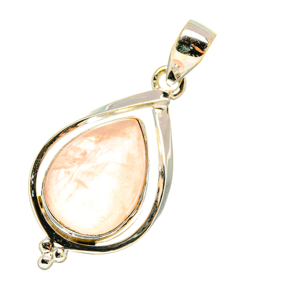 Rose Quartz Pendants handcrafted by Ana Silver Co - PD7334