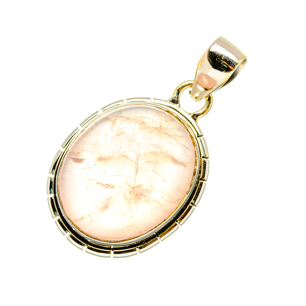 Rose Quartz Pendants handcrafted by Ana Silver Co - PD7338