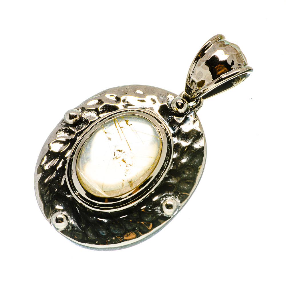 Rutilated Quartz Pendants handcrafted by Ana Silver Co - PD733846