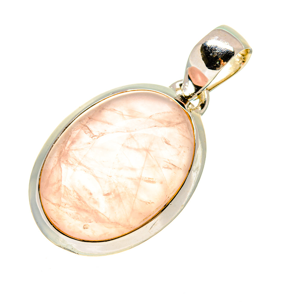 Rose Quartz Pendants handcrafted by Ana Silver Co - PD736123