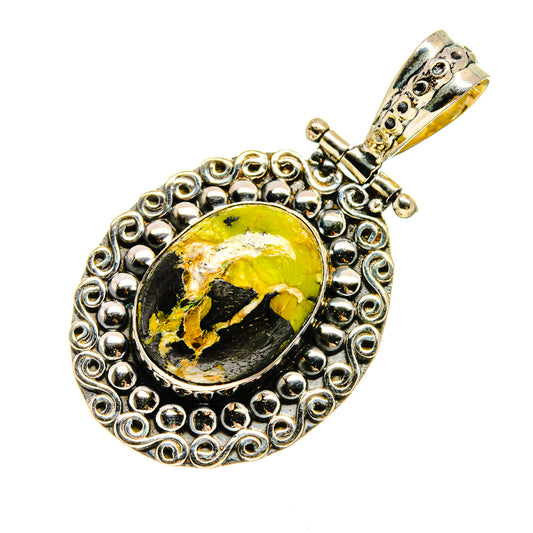 African Green Opal Pendants handcrafted by Ana Silver Co - PD736166