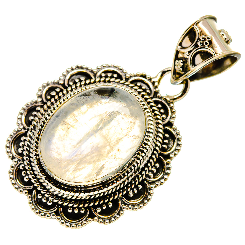 Rainbow Moonstone Pendants handcrafted by Ana Silver Co - PD736542