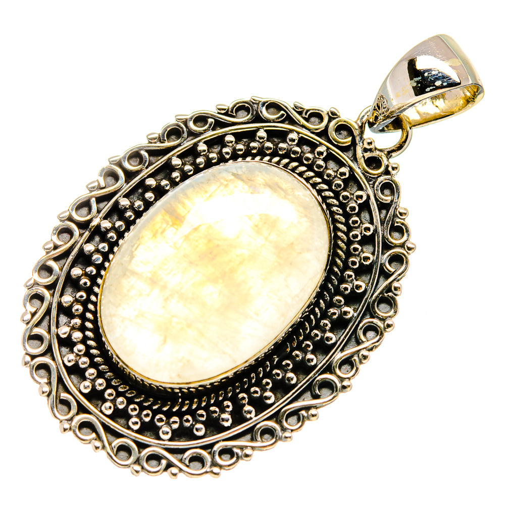 Rainbow Moonstone Pendants handcrafted by Ana Silver Co - PD736938