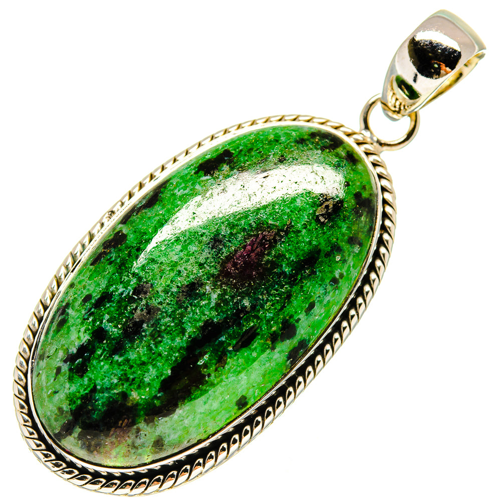 Ruby Zoisite Pendants handcrafted by Ana Silver Co - PD737044