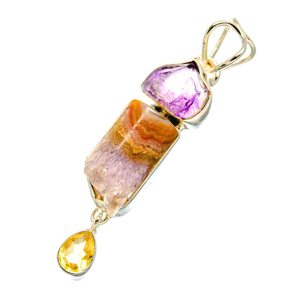 Amethyst Stalactite Pendants handcrafted by Ana Silver Co - PD7372