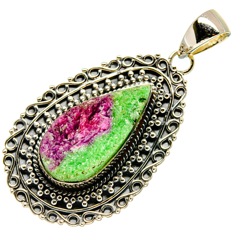 Ruby Zoisite Pendants handcrafted by Ana Silver Co - PD737403