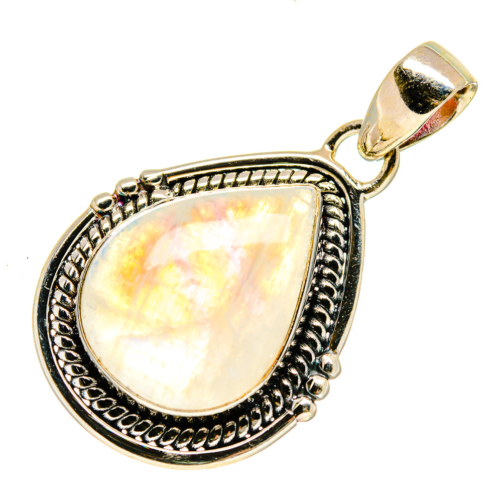 Rainbow Moonstone Pendants handcrafted by Ana Silver Co - PD739399